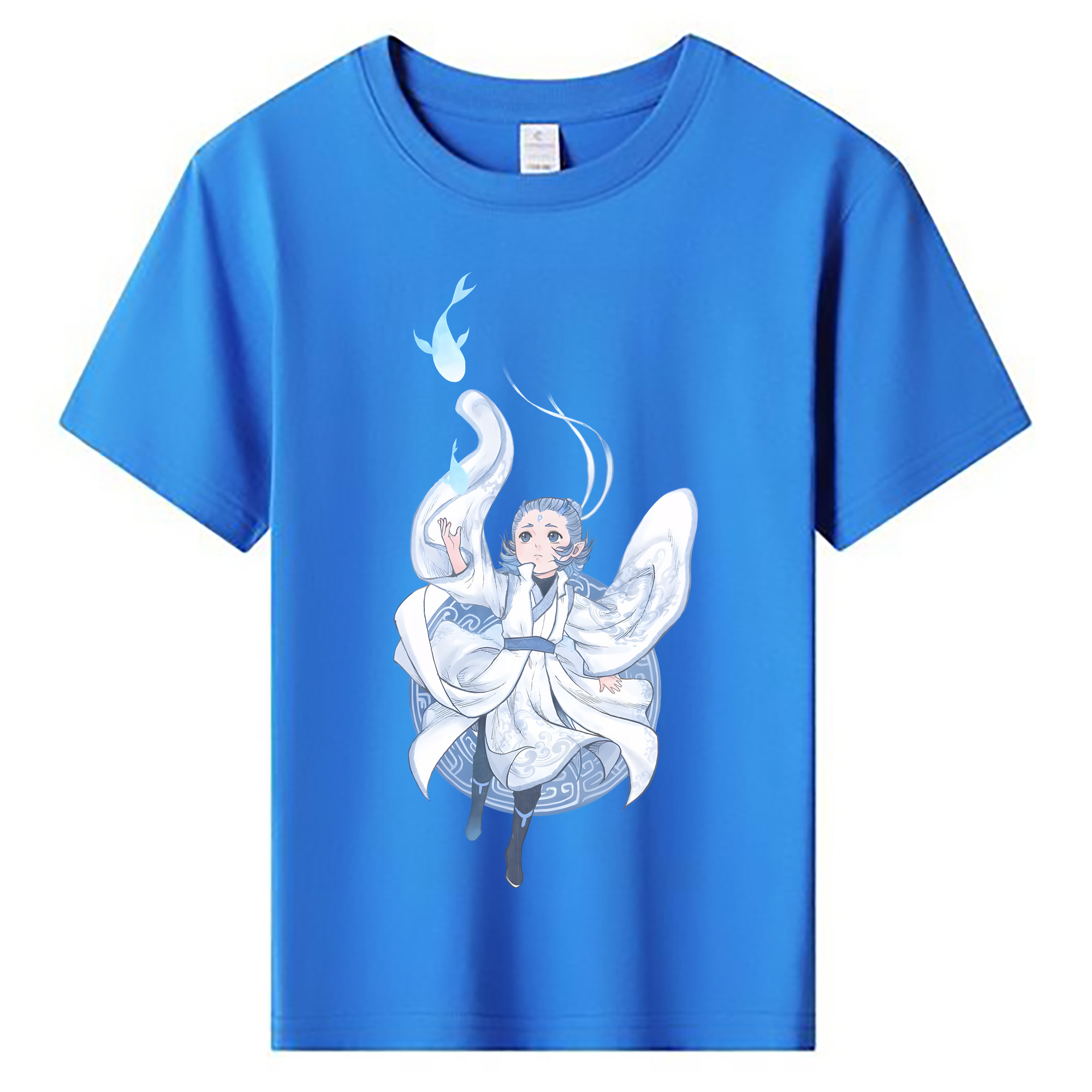 （画像用） Ne Zha 2 ナタ 魔童の大暴れ 綿100％キッズTシャツ（フロントプリント）